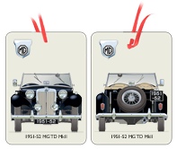 MG TD II 1951-52 (square lights & wire wheels) Air Freshener